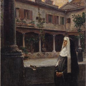 Interno del chiostro di San Gregorio a Venezia